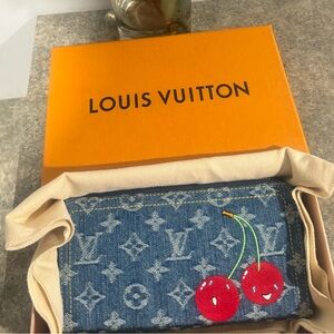 Louis Vuitton Denim Monogram Wallet NWT MURAKAMI 2025